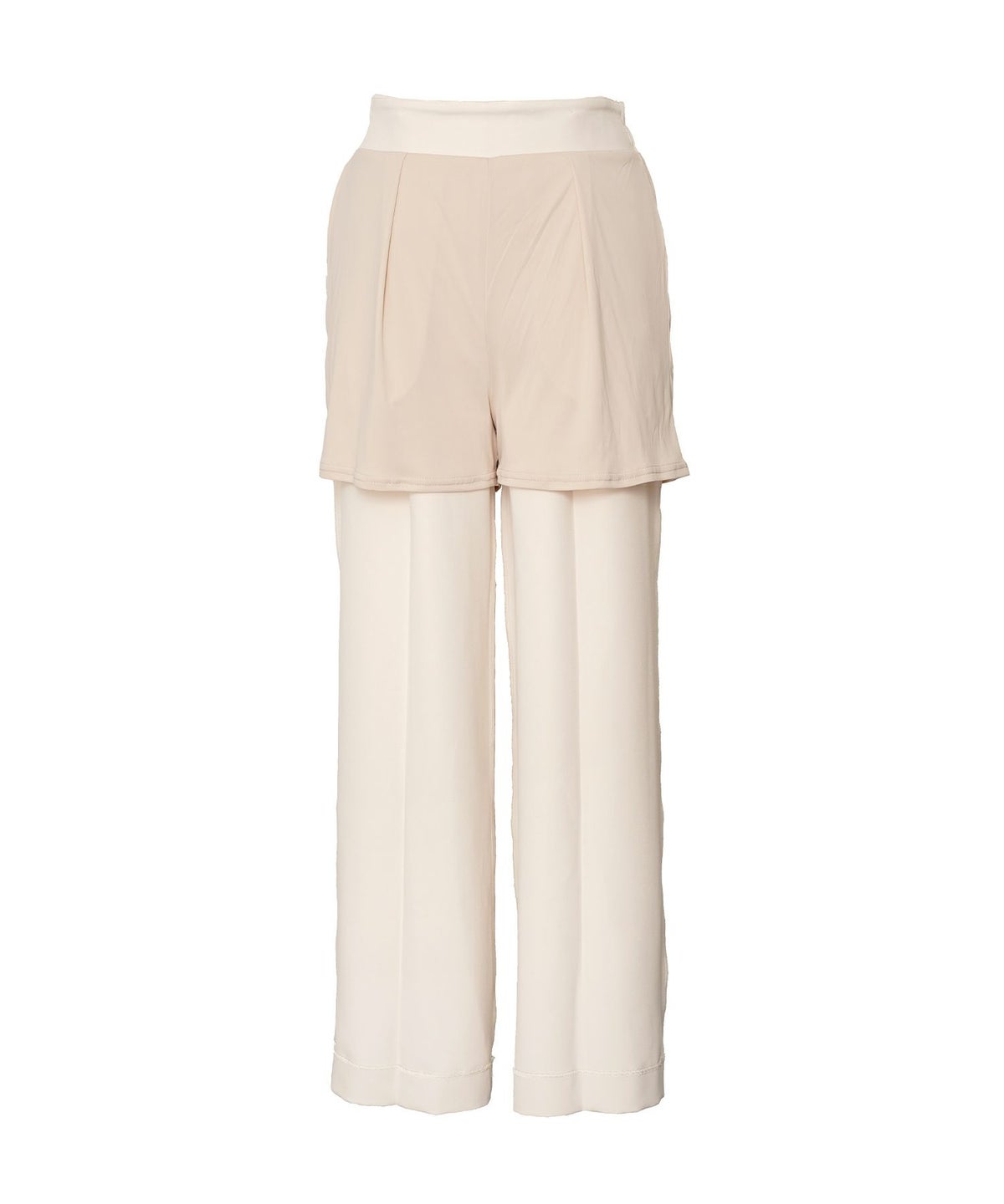 レディース/ボトムス/パンツ/ワイドパンツ/マリンパンツ/ゴールド/ボタン/ポケット/美脚/脚長/体型カバー/フルレングス/オールシーズン/夏/春/秋/冬/センタープレス/タック/ハイウエスト/アイボリー/ピンクベージュ/ネイビー