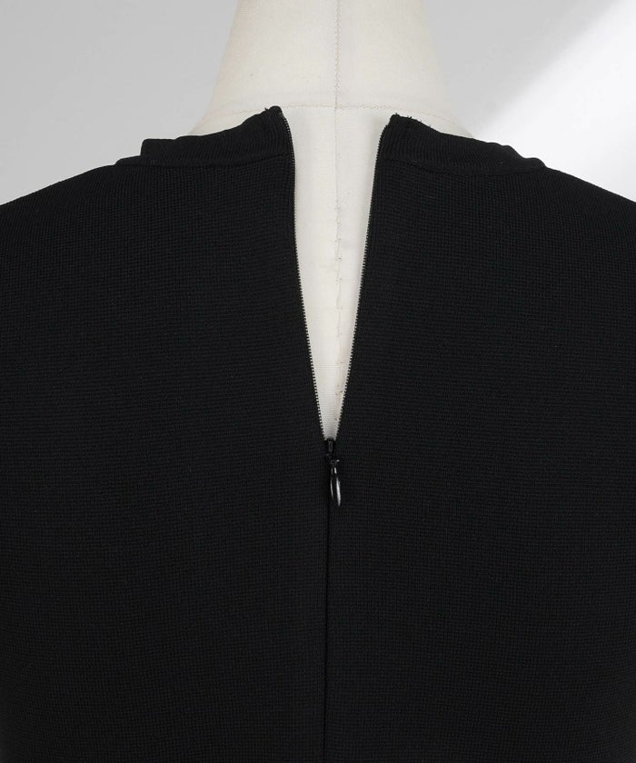 手洗い可上品きれいめボーダー柄大人可愛いオフィスカジュアルフェニミンオフィス白黒ジョイントスペース