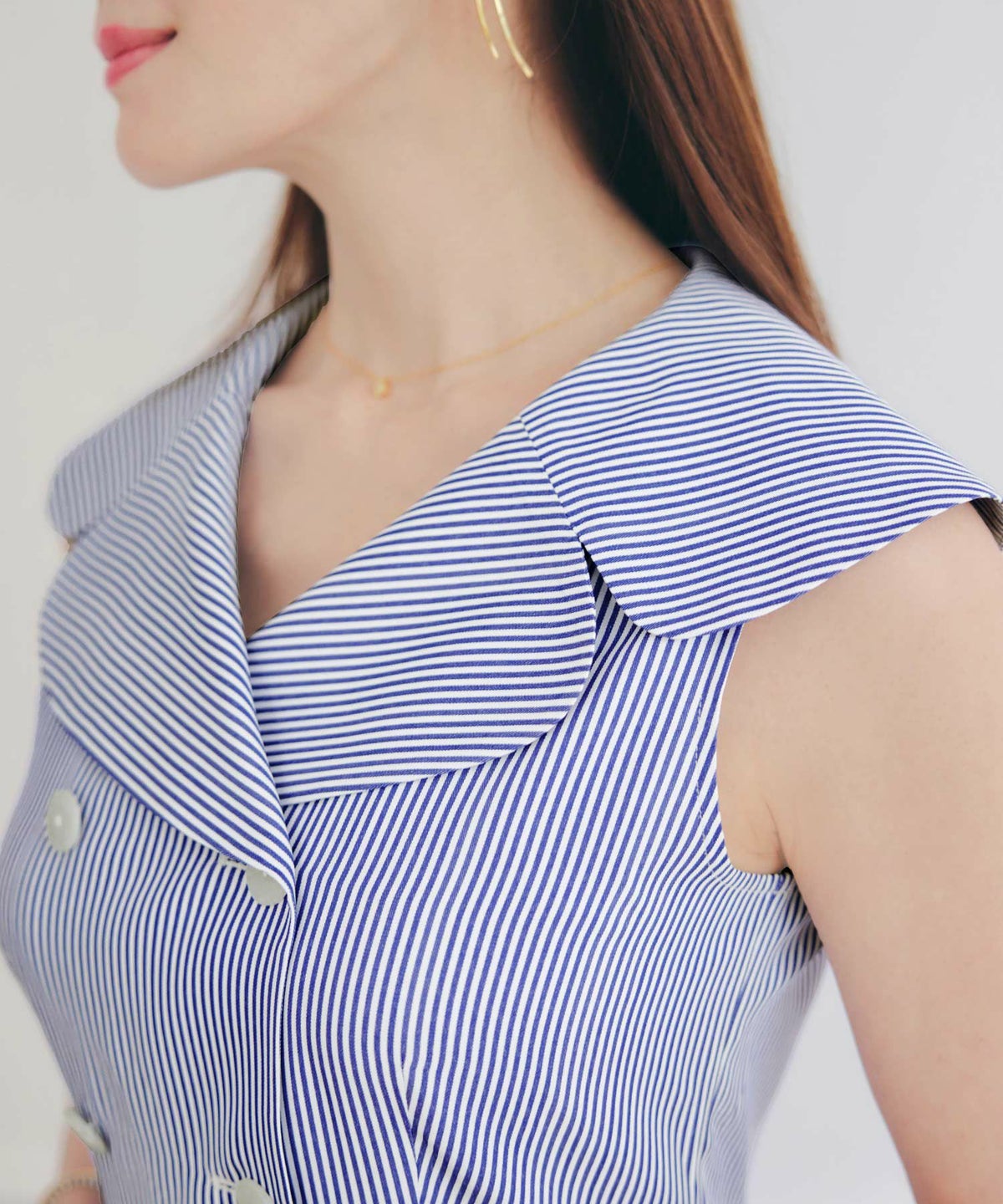 手洗い可上品きれいめ柄体型カバー大人可愛いオフィスカジュアルフェニミンオフィス白黒ジョイントスペース