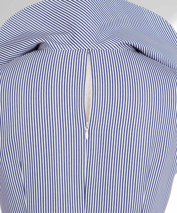 手洗い可上品きれいめ柄体型カバー大人可愛いオフィスカジュアルフェニミンオフィス白黒ジョイントスペース