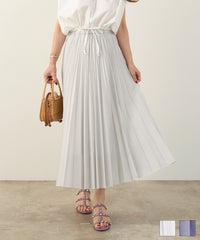 手洗い可 上品 きれいめ 柄 ナチュラル 大人可愛い オールシーズン カジュアル フェニミン オフィス ジョイントスペース ストライプ プリーツ スカート Liala×PG