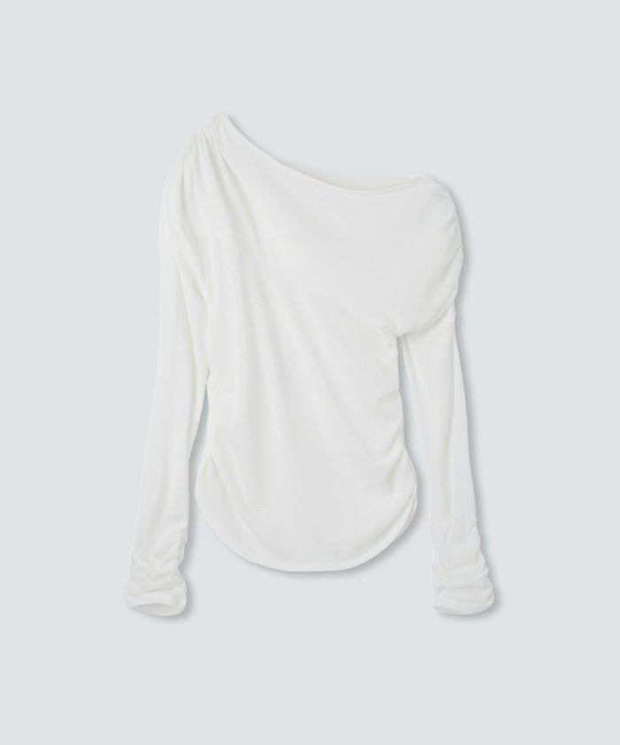 アシンメトリー ドレープ プルオーバー KINO THE KEI 全4色｜ktk521-0086【1】