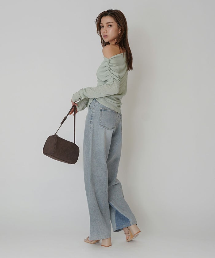 アシンメトリー ドレープ プルオーバー KINO THE KEI 全4色｜ktk521-0086【1】