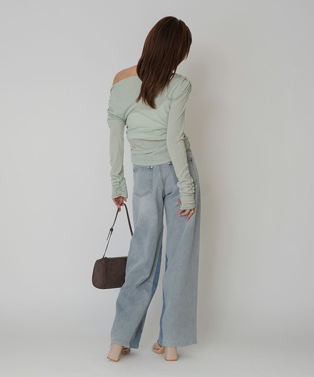 アシンメトリー ドレープ プルオーバー KINO THE KEI 全4色｜ktk521-0086【1】