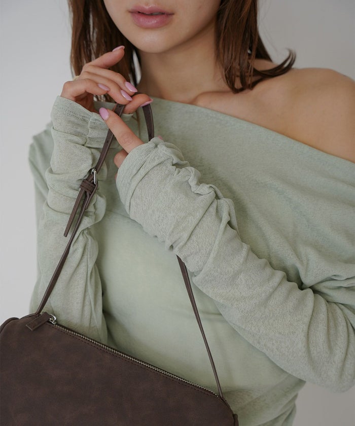 アシンメトリー ドレープ プルオーバー KINO THE KEI 全4色｜ktk521-0086【1】