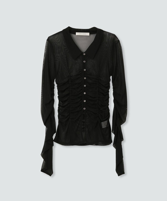 シアー ストレッチ シャーリング カーデ KINO THE KEI 全3色｜ktk821-0084