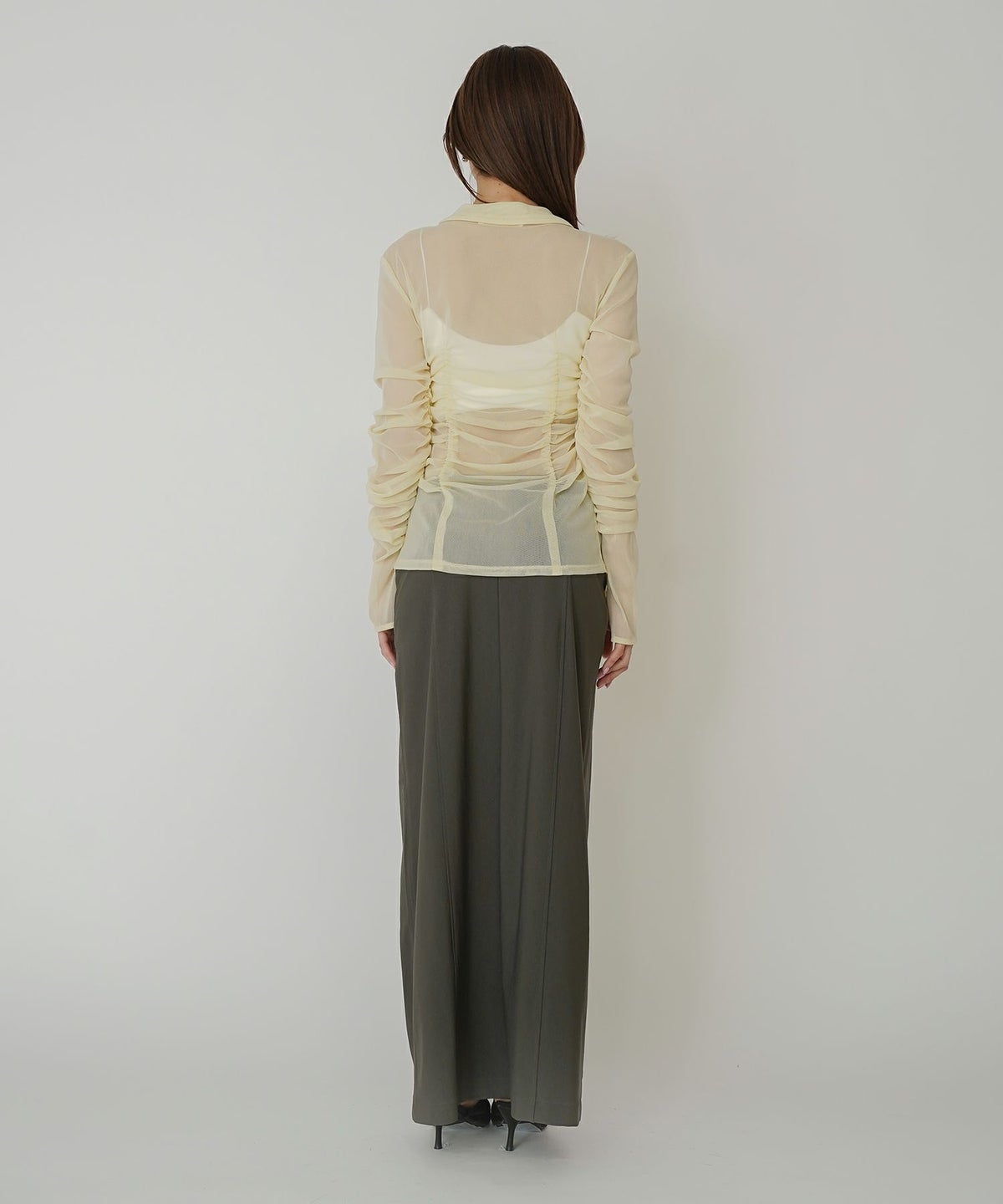 シアー ストレッチ シャーリング カーデ KINO THE KEI 全3色｜ktk821-0084