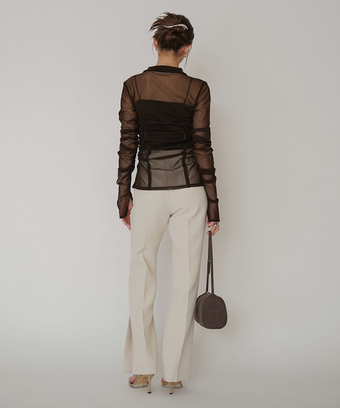 シアー ストレッチ シャーリング カーデ KINO THE KEI 全3色｜ktk821-0084