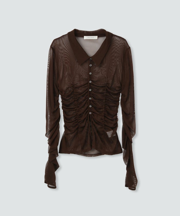 シアー ストレッチ シャーリング カーデ KINO THE KEI 全3色｜ktk821-0084