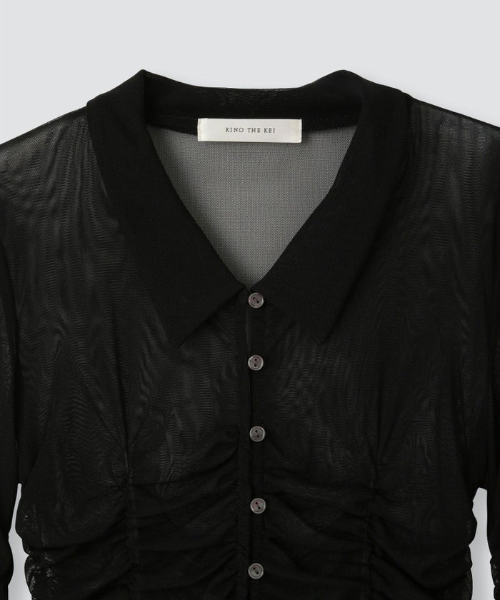 シアー ストレッチ シャーリング カーデ KINO THE KEI 全3色｜ktk821-0084