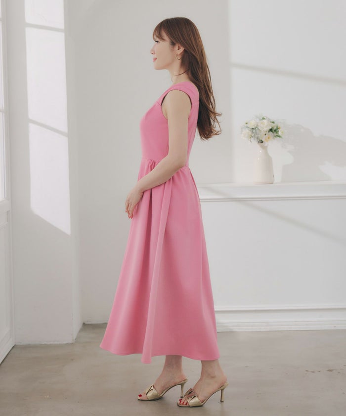 手洗い可ノースリーブフレアオケージョンセレモニーおしゃれフェミニン上品大人可愛いきれいめ夏ジョイントスペース