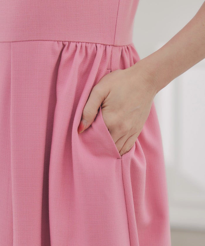 手洗い可ノースリーブフレアオケージョンセレモニーおしゃれフェミニン上品大人可愛いきれいめ夏ジョイントスペース