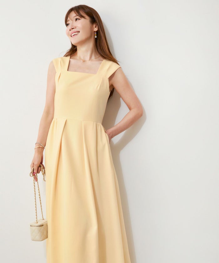 手洗い可ノースリーブフレアオケージョンセレモニーおしゃれフェミニン上品大人可愛いきれいめ夏ジョイントスペース