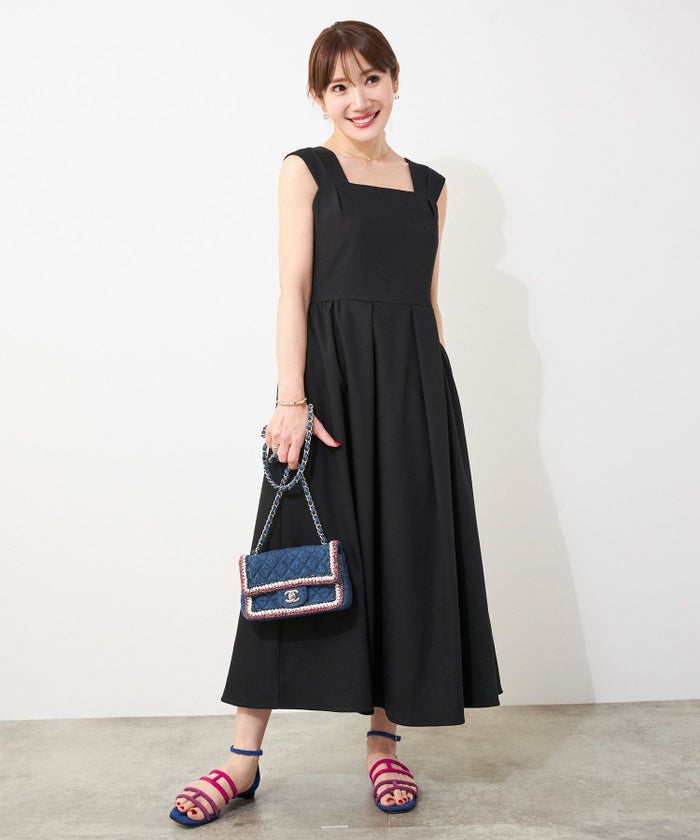 手洗い可ノースリーブフレアオケージョンセレモニーおしゃれフェミニン上品大人可愛いきれいめ夏ジョイントスペース