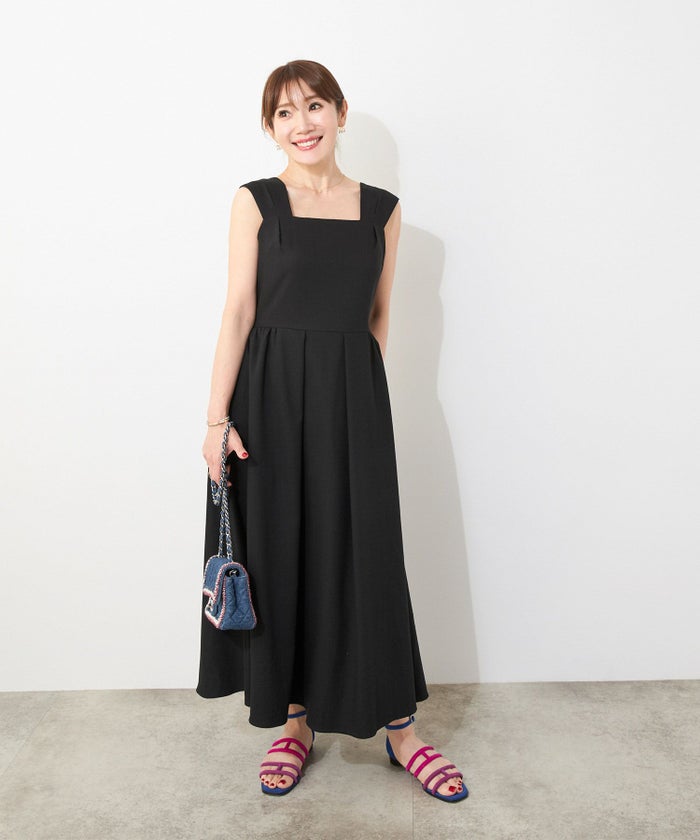 手洗い可ノースリーブフレアオケージョンセレモニーおしゃれフェミニン上品大人可愛いきれいめ夏ジョイントスペース