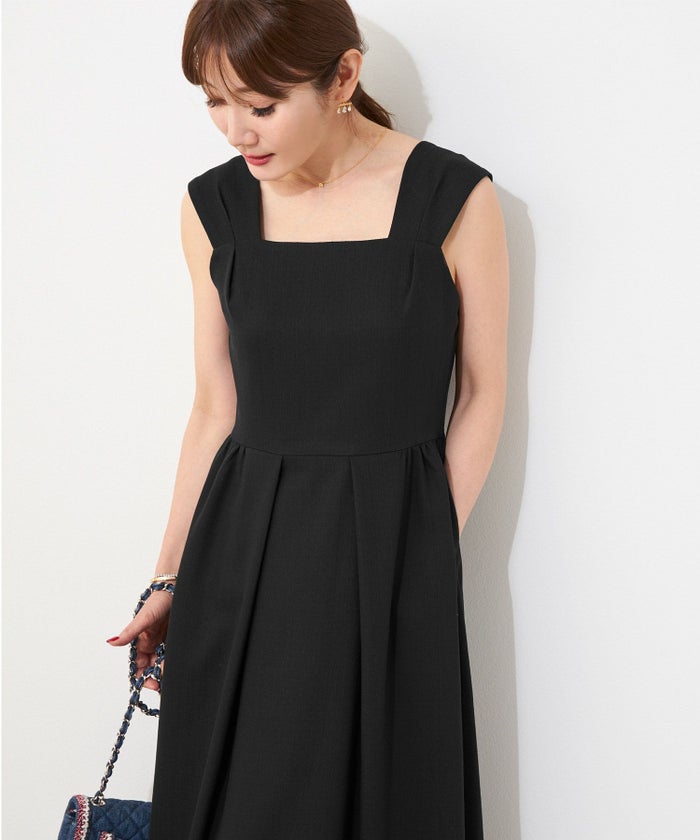 手洗い可ノースリーブフレアオケージョンセレモニーおしゃれフェミニン上品大人可愛いきれいめ夏ジョイントスペース