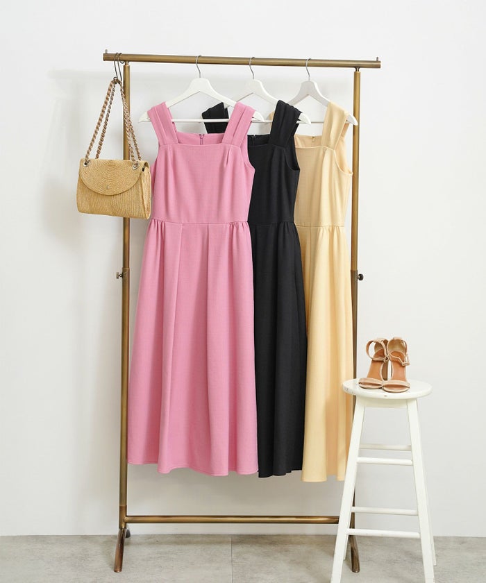 手洗い可ノースリーブフレアオケージョンセレモニーおしゃれフェミニン上品大人可愛いきれいめ夏ジョイントスペース