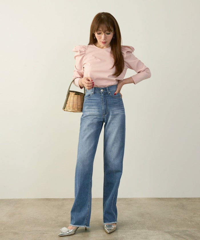 手洗い可かわいい上品きれいめ大人カジュアルセンタープレスフリンジオールシーズンロングシンプル美脚ジョイントスペース