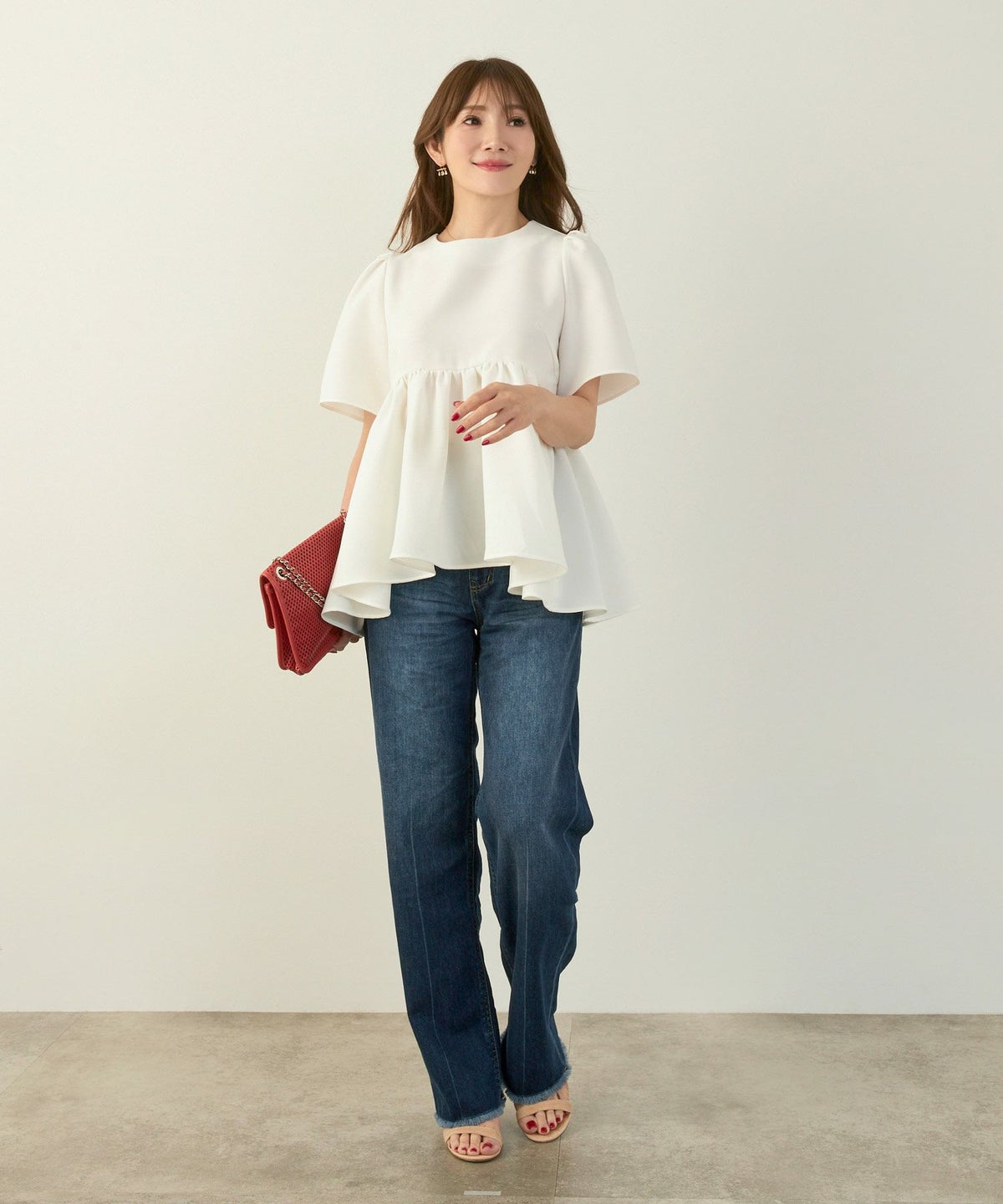 手洗い可かわいい上品きれいめ大人カジュアルセンタープレスフリンジオールシーズンロングシンプル美脚ジョイントスペース