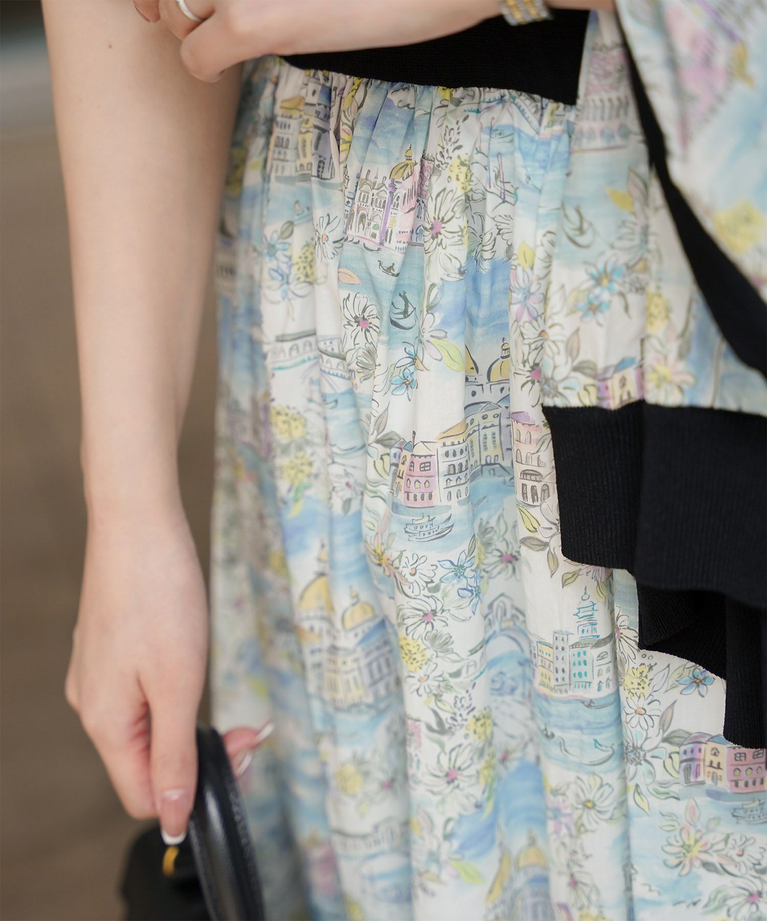 ドッキング ワンピース Made with Liberty Fabric HUIT 全3色｜hit321