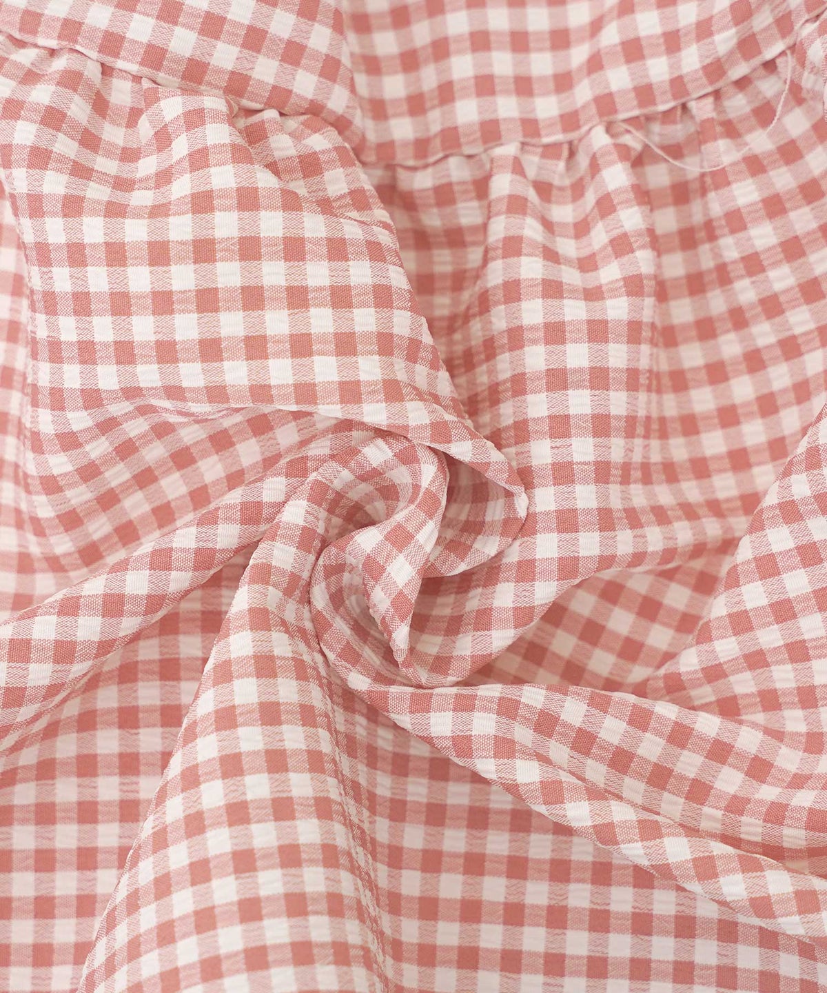 レディース/トップス/ブラウス/ギャザー/ペプラム/ボリューム/フレア/半袖/パフスリーブ/袖口ゴム/ウエストゴム/ギンガムチェック/柄/ホワイト/ピンク/ブラック/イージーケア/春/夏/秋