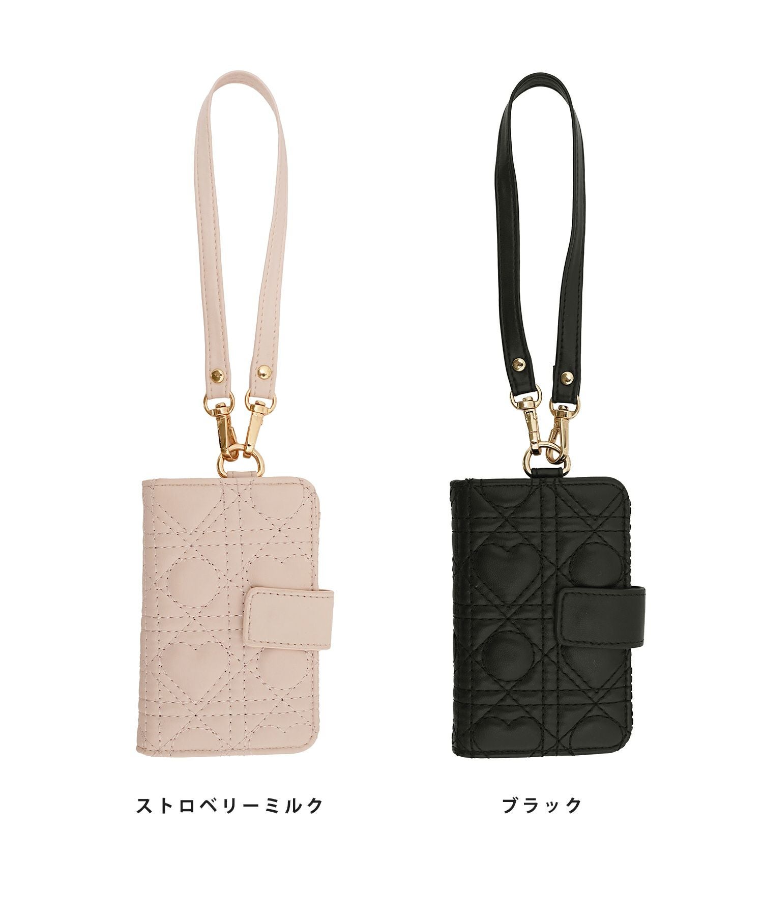 オリジナル ハートキルティング マルチ カードケース le reve vaniller