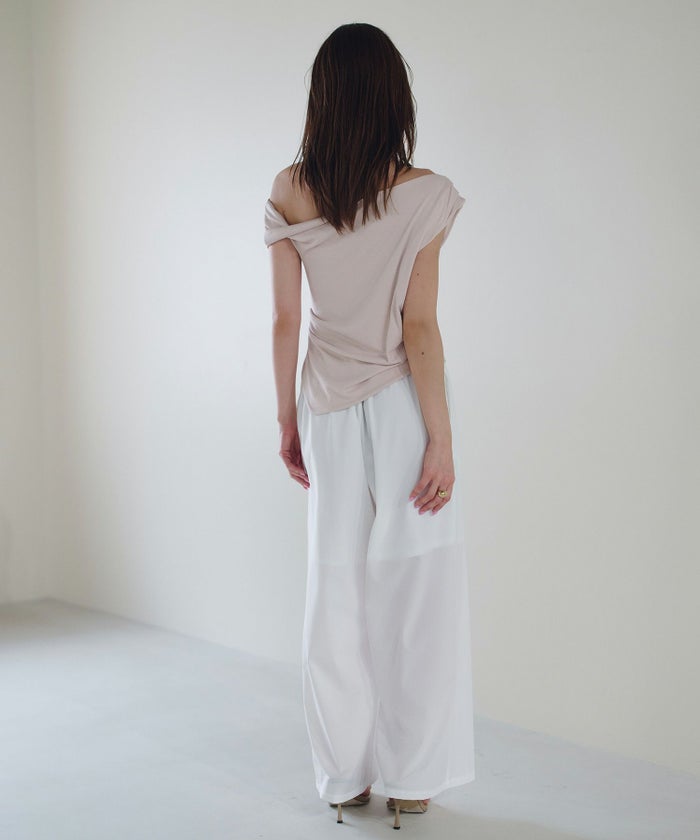 アシンメトリー オフショル プルオーバー KINO THE KEI