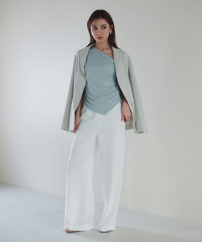 アシンメトリー オフショル プルオーバー KINO THE KEI