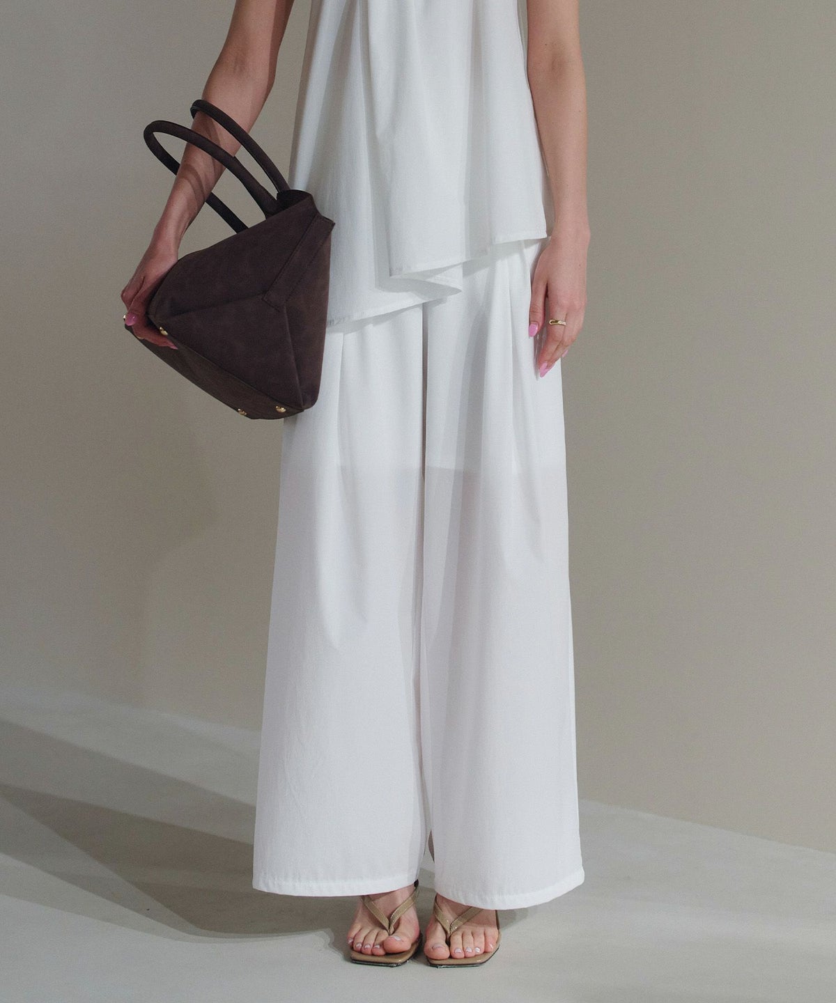 ダブル タック ワイド パンツ KINO THE KEI