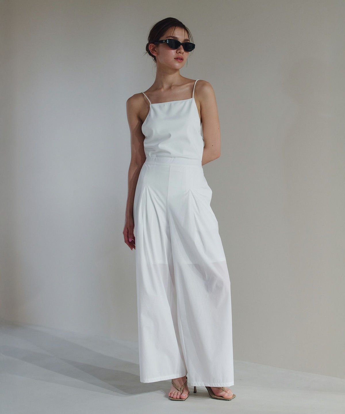 ダブル タック ワイド パンツ KINO THE KEIダブル タック ワイド パンツ KINO THE KEI