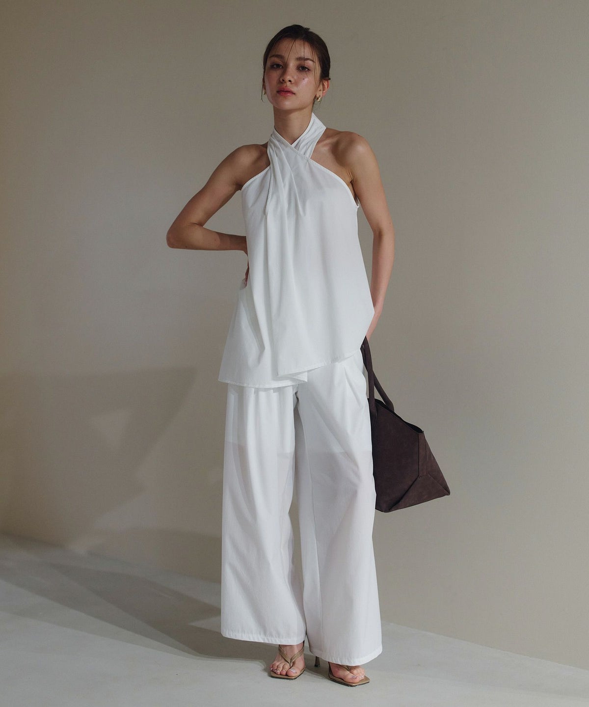 ダブル タック ワイド パンツ KINO THE KEI