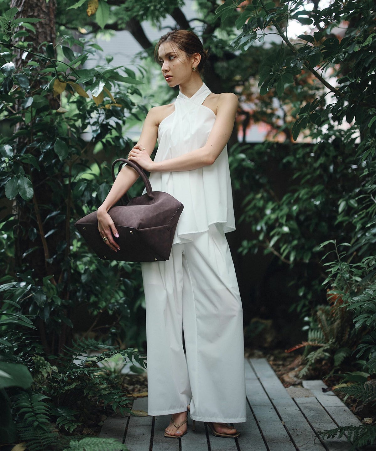 ダブル タック ワイド パンツ KINO THE KEI