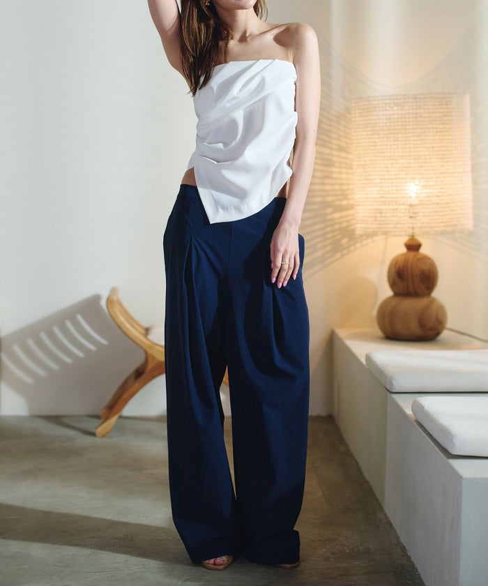 ダブル タック ワイド パンツ KINO THE KEI