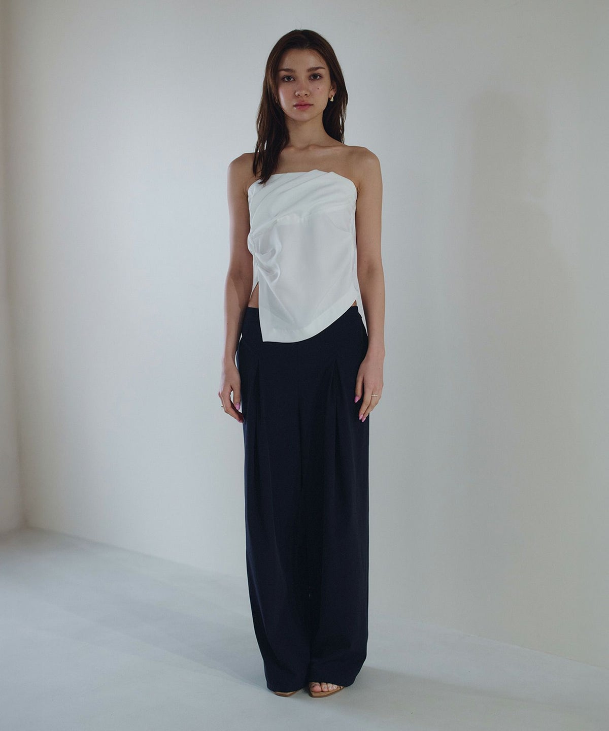 ダブル タック ワイド パンツ KINO THE KEI