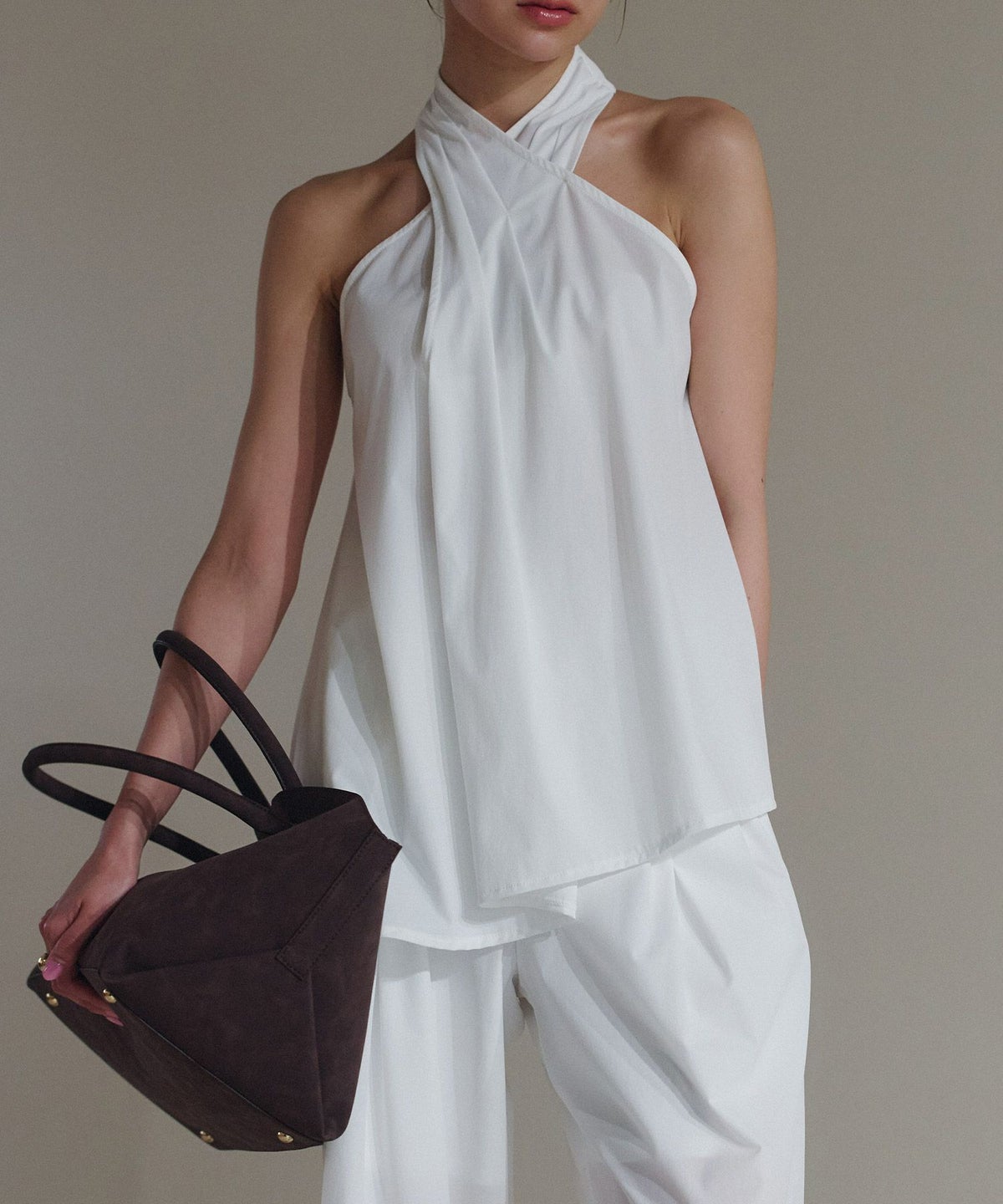 ホルター アシンメトリー ブラウス KINO THE KEI