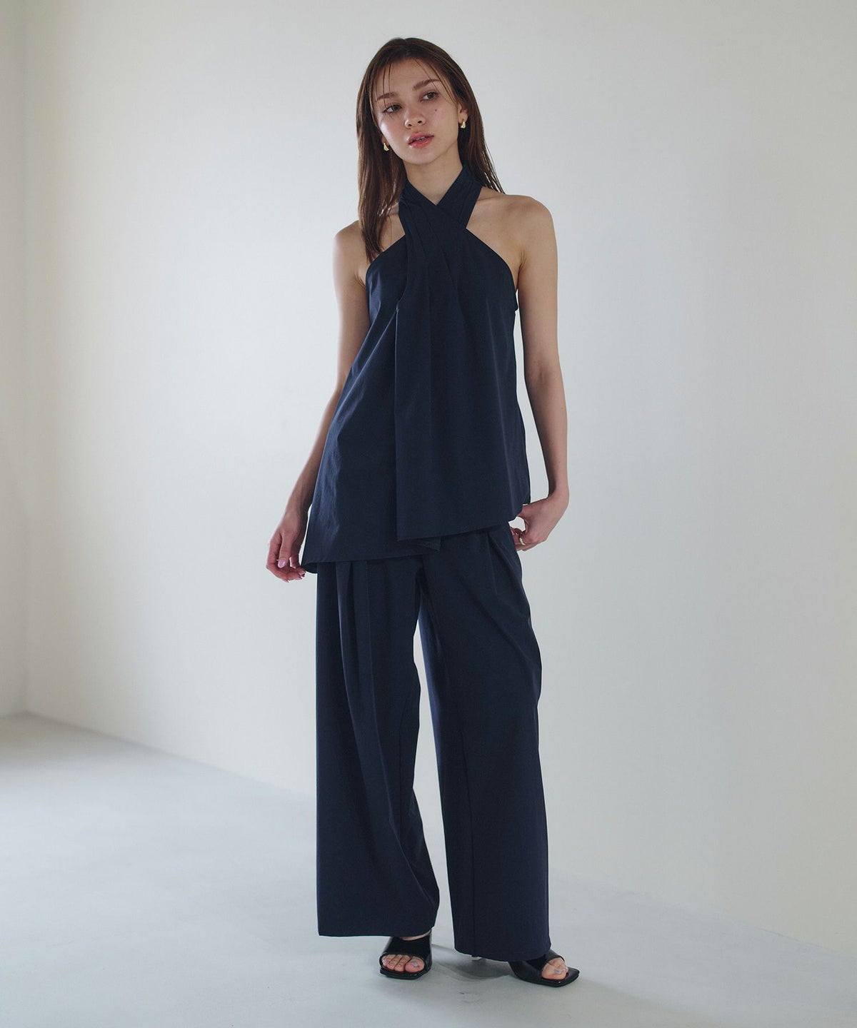 ホルター アシンメトリー ブラウス KINO THE KEI