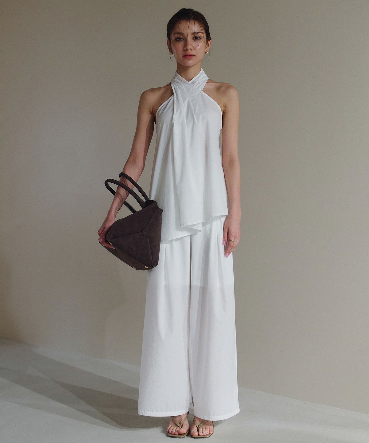 ホルター アシンメトリー ブラウス KINO THE KEI