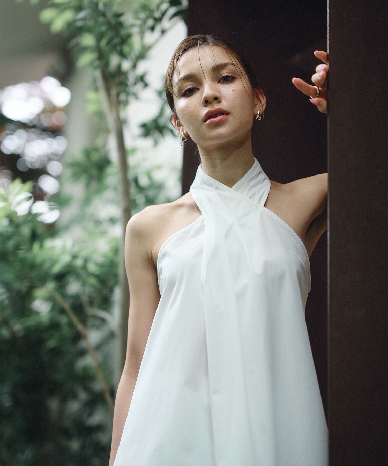 DRESS CAMP ブラウスと bebeアシンメトリートップス トップス ブラウス アシンメトリー 5分袖 7分袖 2025春夏新作