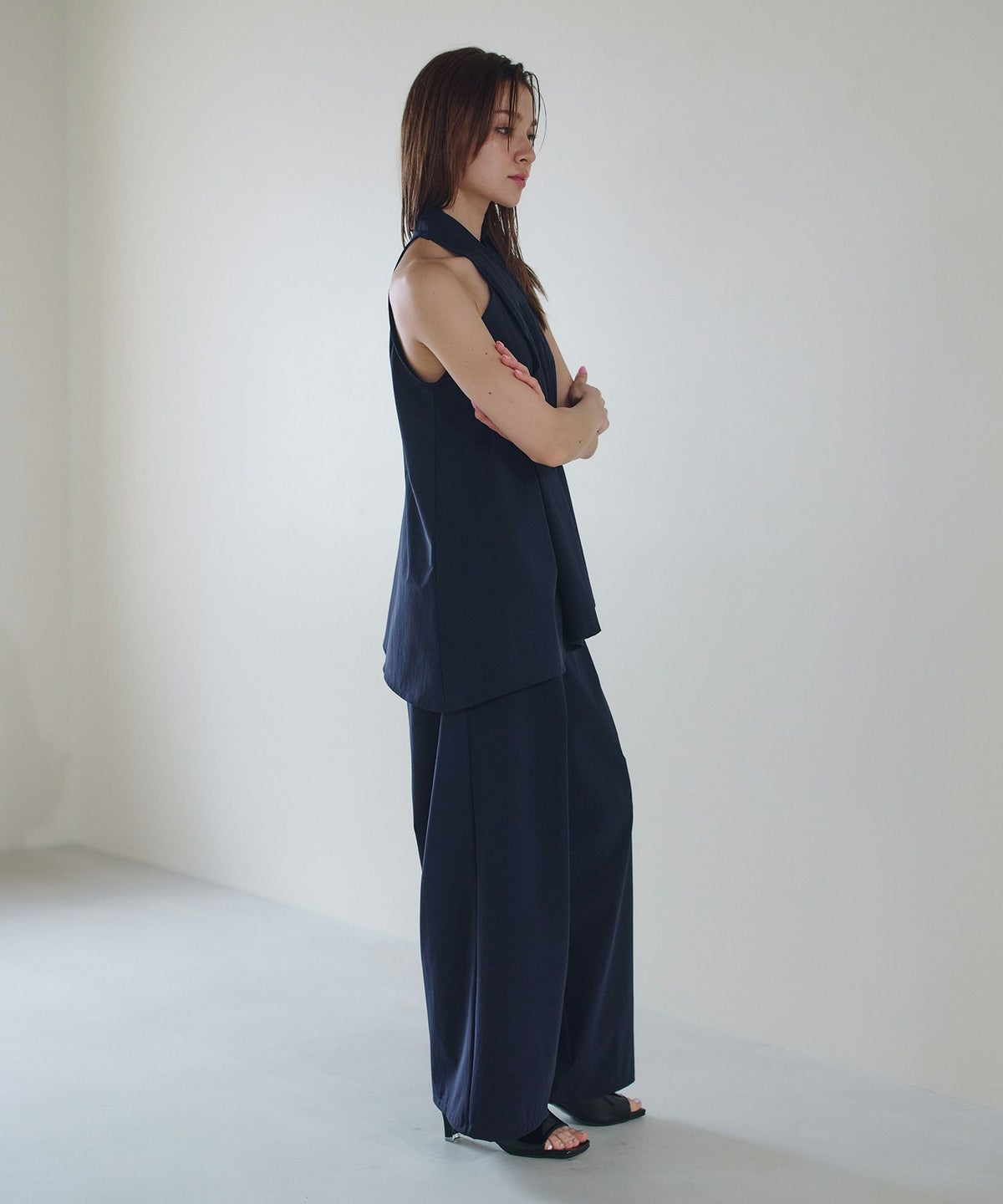 ホルター アシンメトリー ブラウス KINO THE KEI