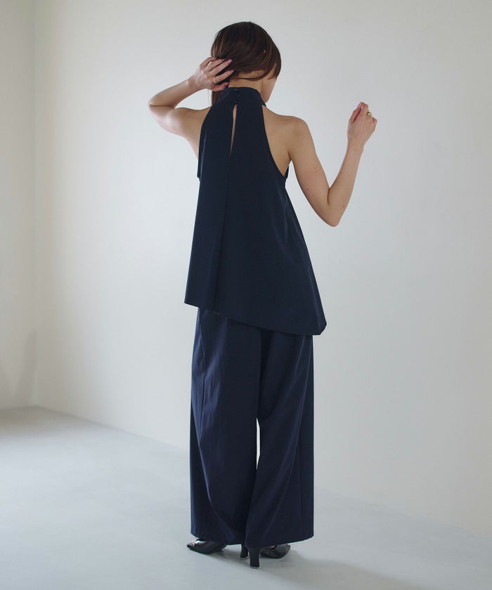 ホルター アシンメトリー ブラウス KINO THE KEI