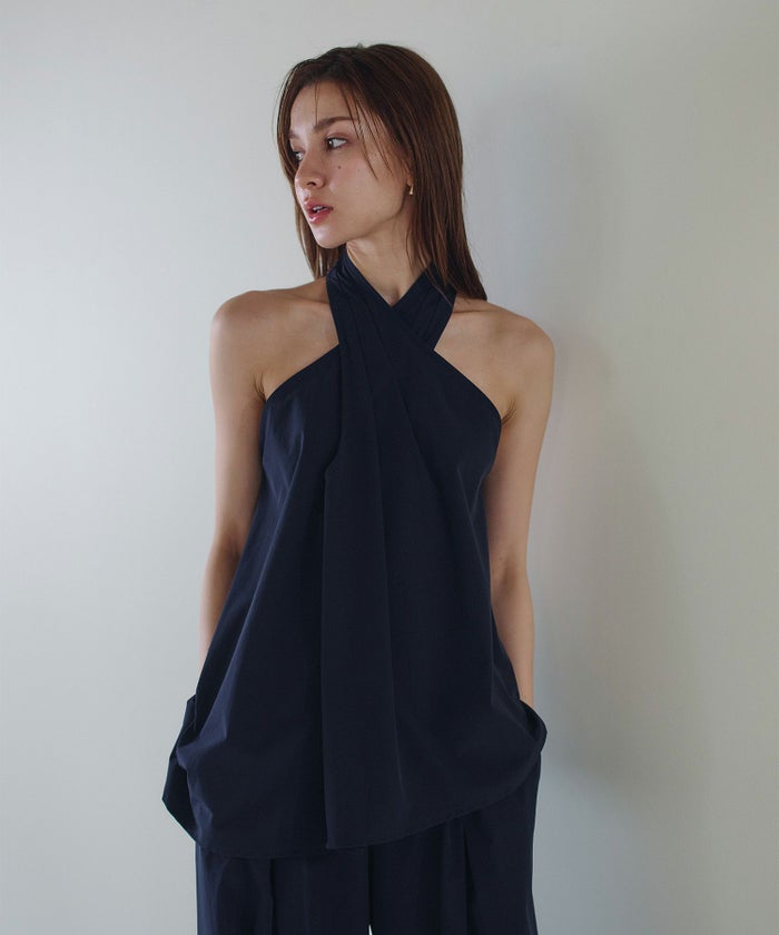 ホルター アシンメトリー ブラウス KINO THE KEI