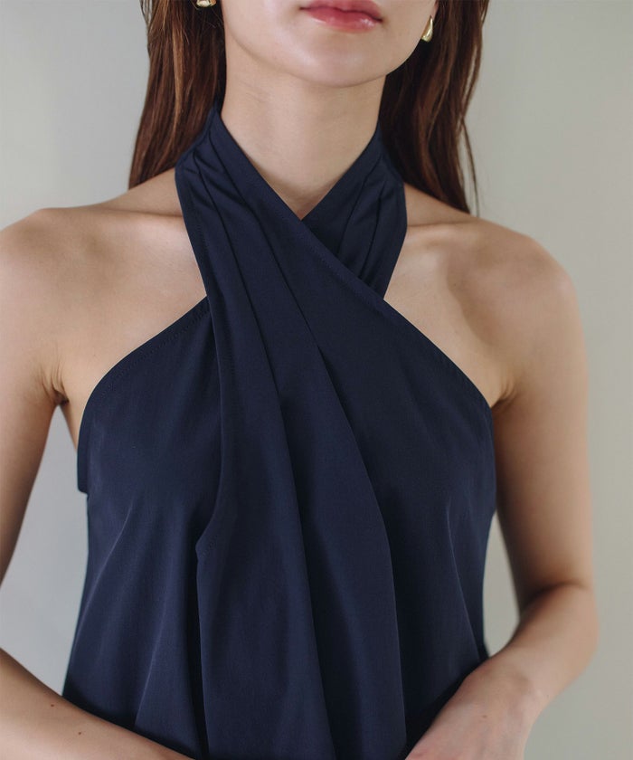 ホルター アシンメトリー ブラウス KINO THE KEI