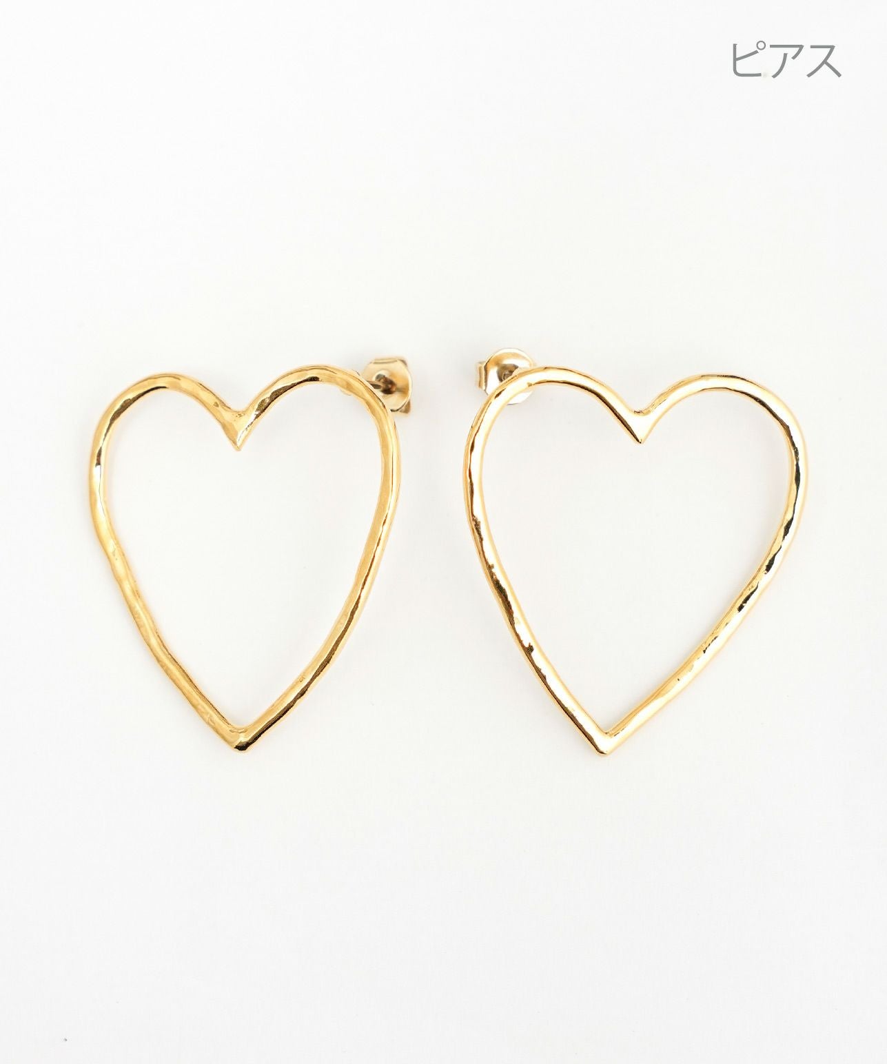 ハート フレーム ピアス イヤリング Heart Flame Pierce Earring