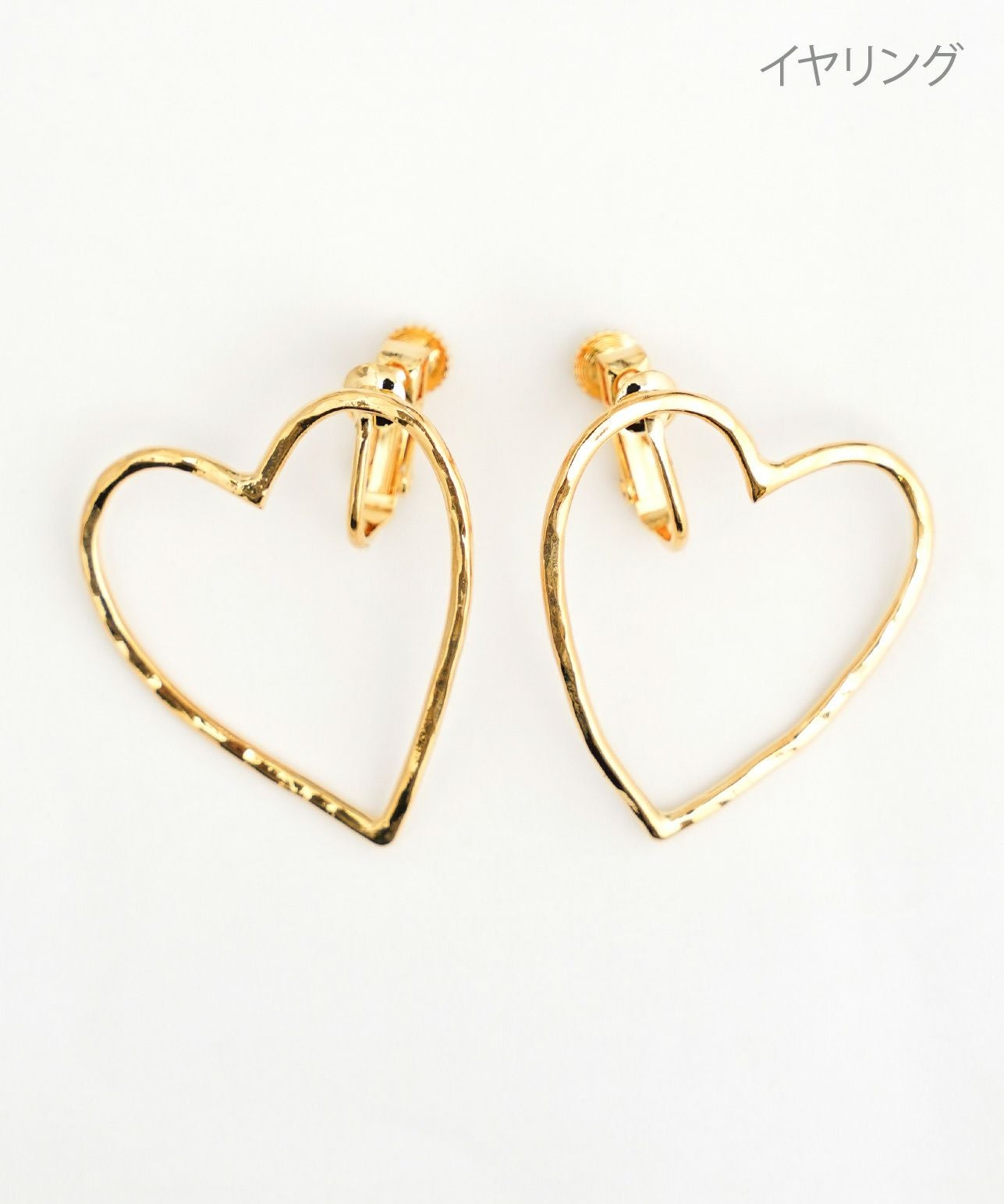 ハート フレーム ピアス イヤリング Heart Flame Pierce Earring