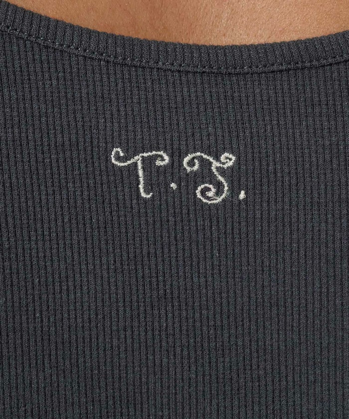 トップス/Tシャツ/ボートネック/ネイビー