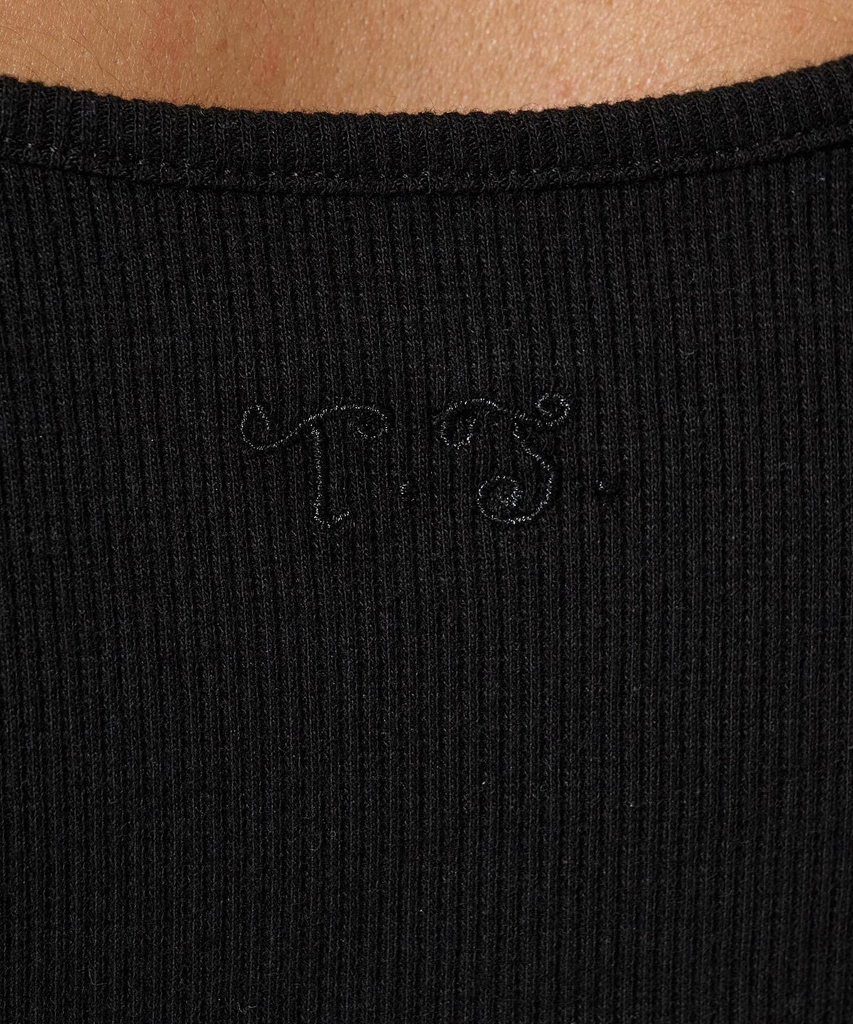 トップス/Tシャツ/ボートネック/ブラック