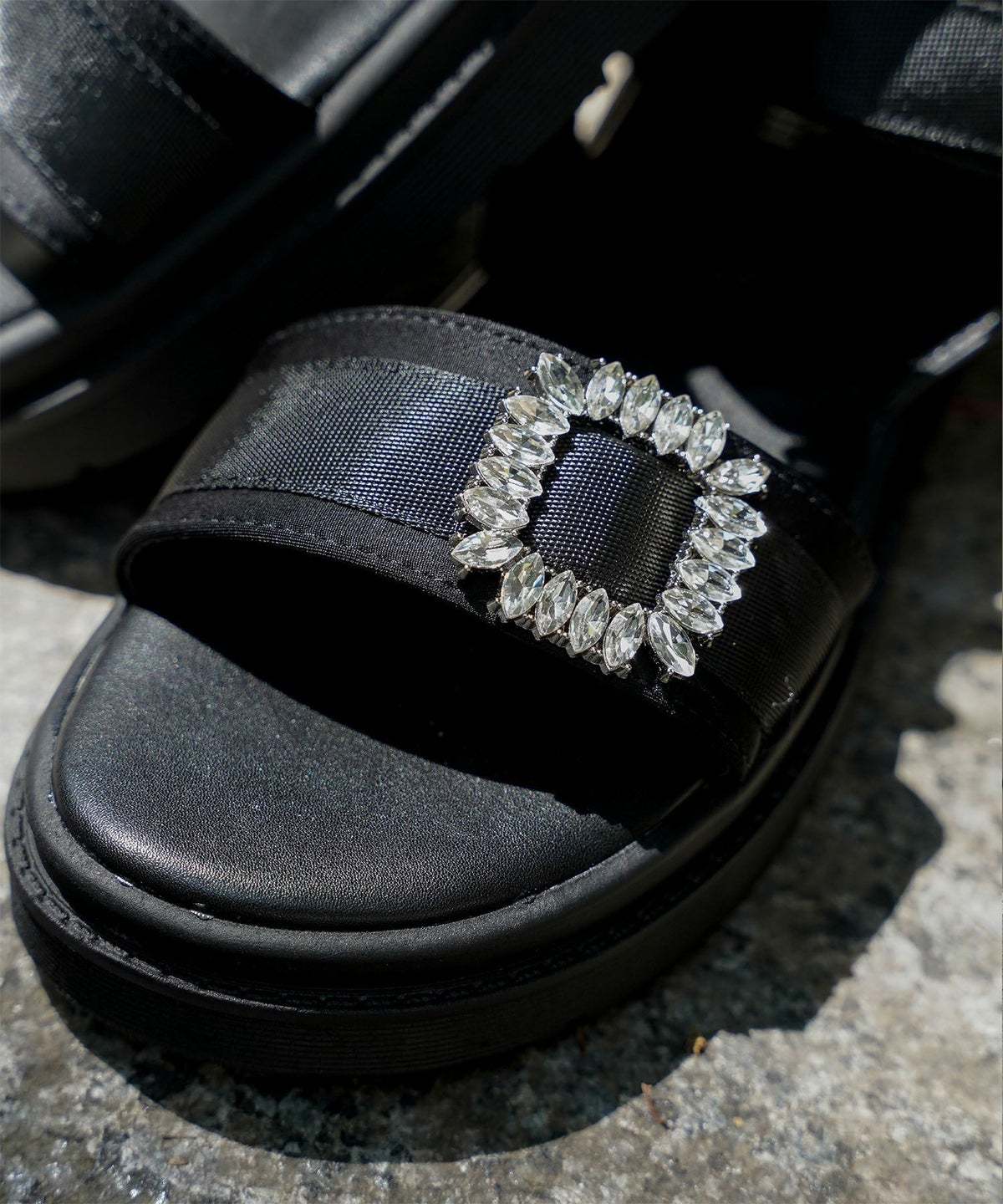 セレクト サンダル スポーツサンダル 厚底 サテン 歩きやすい シルバー ベージュ ブラック S M L LL