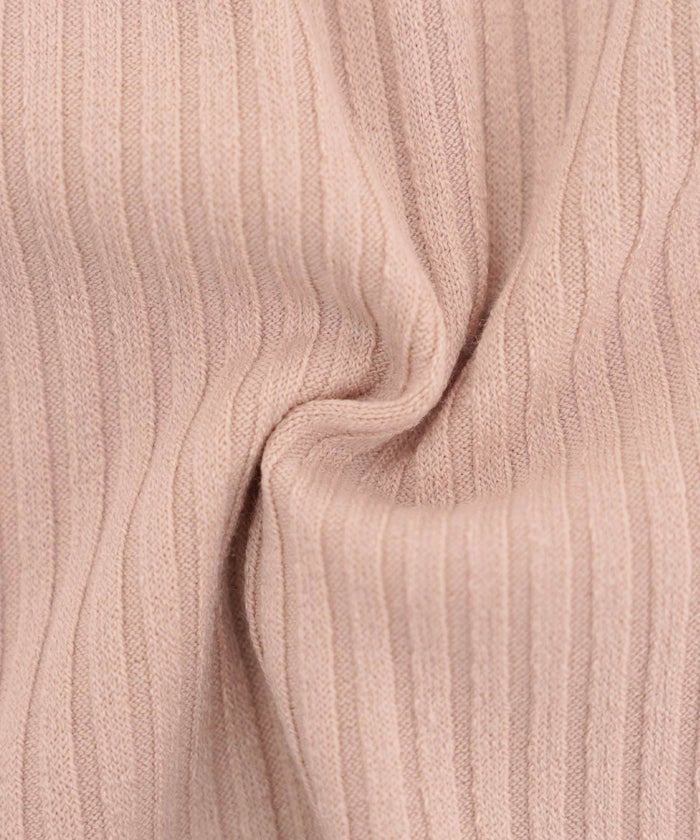 レディース/カットソー/トップス/フリル/プリーツ/パーツ/袖/映え/半袖/リボン/クルーネック/リブカットソー/ボーダー/無地/アイボリー/ピンク/ブラック/春/夏/秋/晩夏/伸縮/フェミニン/エレガント/上品/カワイイ/おしゃれ