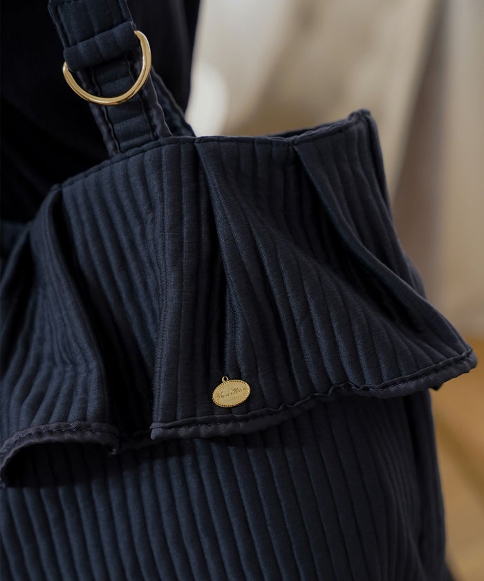 新色 バッグ グッズ トートバッグ 大容量 フリル フェミニン ナチュラル