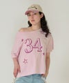 トップス/Tシャツ/オフショル/ピンク